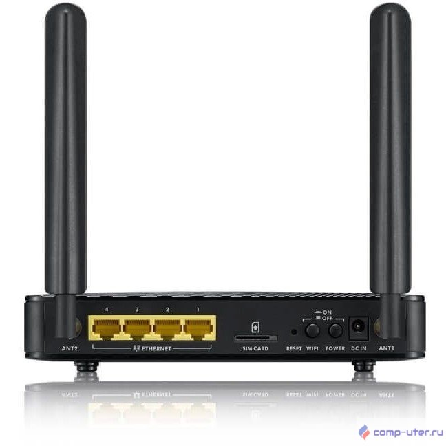 ZYXEL LTE3301-M209-EU01V1F LTE Cat.4 Wi-Fi маршрутизатор LTE3301-M209 (вставляется сим-карта), 802.11n (2,4 ГГц) до 300 Мбит/с, 2 внешние съемные LTE антенны, 4xLAN FE