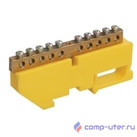 Iek YNN10-69-6D-K05 Шина PE "земля" на DIN-изол ШНИ-6х9-6-Д-Ж ИЭК