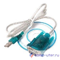 ORIENT Кабель-адаптер  USS-102, USB Am to RS232 DB9M (chipset CH340), 1.2м, крепеж разъема - винты 