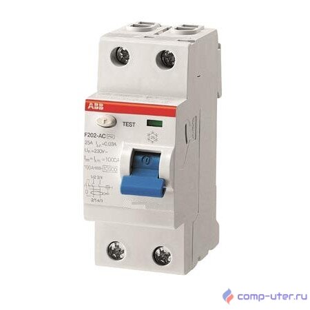 ABB 2CSF202001R1250 Выкл.диф.тока 2мод. F202 AC-25/0,03