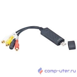 Gembird (UVG-002) Адаптер видео-захвата USB с комлпектом проводов для подключения  (RCA, S-Video), 