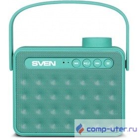 SVEN PS-72,  mint  (6  Вт,  Bluetooth, FM, USB, microSD, ручка,