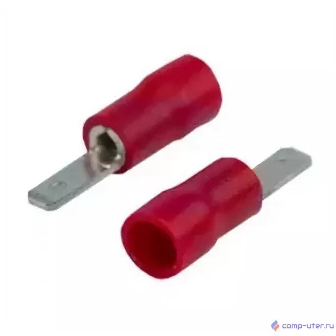 REXANT (08-0311) КЛЕММА ПЛОСКАЯ изолированная штекер - 2. 8мм 0. 5-1. 5мм? (РПи-п 1. 5-(2. 8)) красный  (100 шт в уп.) 