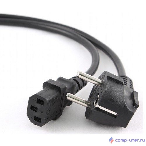 Cablexpert Кабель питания 1.8м, Schuko- C13, 3х1кв.мм, черный, с заземлением, пакет (PC-186-1-1.8M)