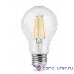 GAUSS 102802110 Светодиодная лампа LED Filament A60 E27 10W 930lm 2700К 1/10/40 
