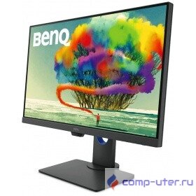 LCD BenQ 27" PD2700U черный/серый {IPS LED 3840x2160 5ms 16:9 178°/178° 350cd 1300:1 HDR10 HDMI2.0 DisplayPort1.2 miniDP USB-Hub USB3.0x4 AudioOut 2Wx2}