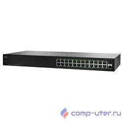 Cisco SG110-24HP-EU коммутатор (switch) возможность установки в стойку 2 слота для дополнительных интерфейсов 24 порта Ethernet 10/100/1000 Мбит/сек 440 x 44 x 202 мм, 2.98 кг