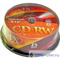 VS CD-RW 80 4-12x CB/25       