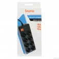 BURO Сетевой фильтр 8 розеток (800SH-1.8-B),1.8м, черный коробка {1180911}