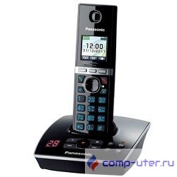 Panasonic KX-TG8061RUB  (черный) {цветной дисплей,АОН,Caller ID,функция резервного питания,спикерфон}