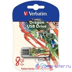Verbatim USB Drive 8Gb Mini Tattoo Edition Dragon 049884 {USB2.0}