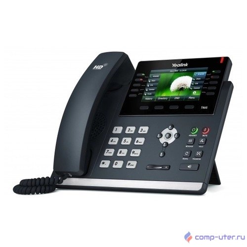 YEALINK SIP-T46S IP-телефон руководителя, 16 VoIP аккаунтов, HD voice, PoE, Без БП