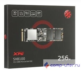 Накопитель SSD A-Data PCI-E x4 256Gb ASX8100NP-256GT-C XPG SX8100 M.2 2280