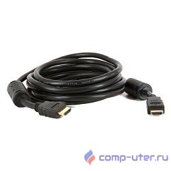 5bites APC-014-200 Кабель  HDMI M / HDMI M V1.4b, высокоскоростной, ethernet+3D, зол.разъемы, ферр.кольца, 20м.