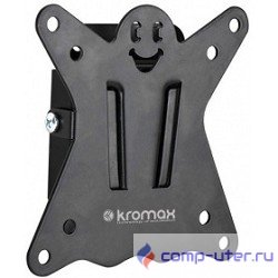 Kromax CASPER-100 black, Кр. стал. наст. для TV 10"-32", max 25 кг, 0 ст св., от ст. 21 мм, max VESA 100x100 мм.