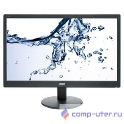 LCD AOC 18.5" e970Swn черный {TN LED 1366x768 5ms 16:9 90/65 50M:1 200cd D-Sub}