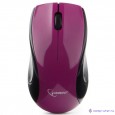 Gembird MUSW-320-P фиолетовый {Мышь беспроводная, 2 кнопки+колесо-кнопка, 1000 DPI, 2.4ГГц, батарейки в комплекте, блистер}