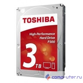 3TB Toshiba P300 (HDWD130EZSTA) {SATA 6.0Gb/s, 7200 rpm, 64Mb buffer, 3.5"}