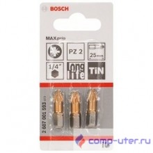 Bosch 2607001593 3 БИТ 25ММ PZ2 TIN