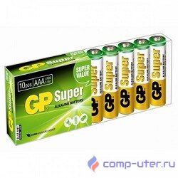 GP 24A-B10 Super Alkaline 24A LR03,  10 AAA (10 шт в уп-ке) {02900}