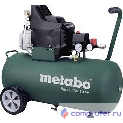 Metabo 250-50 W  Компрессор [601534000] { масл.1.5кВт,50л, вес 32.5 кг }