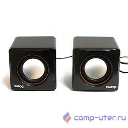 Dialog Colibri AC-04UP BLACK-ORANGE {акустические  колонки 2.0, 6W RMS, пит. от USB}