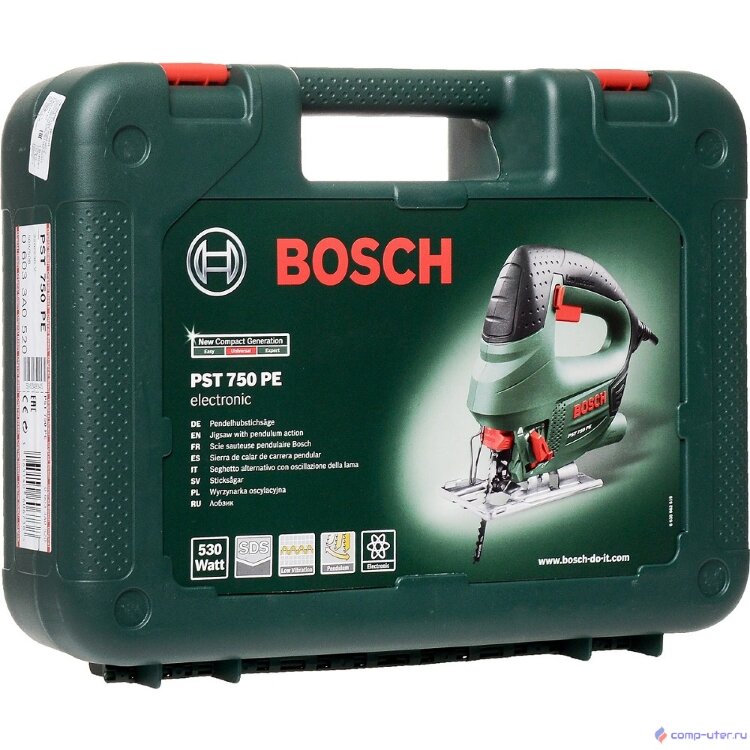 Bosch PST 750 PE Лобзик [06033A0520] { 530 Вт, 500 - 3100 ходов/мин, 2.4 кг }