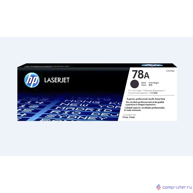 HP CE278A Картридж 78A, Black{LJ P1566/P1606, Black, (2100стр.)}