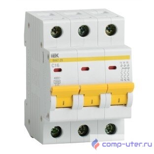 Iek MVA20-3-040-C Авт. выкл.ВА47-29 3Р 40А 4,5кА х-ка С ИЭК